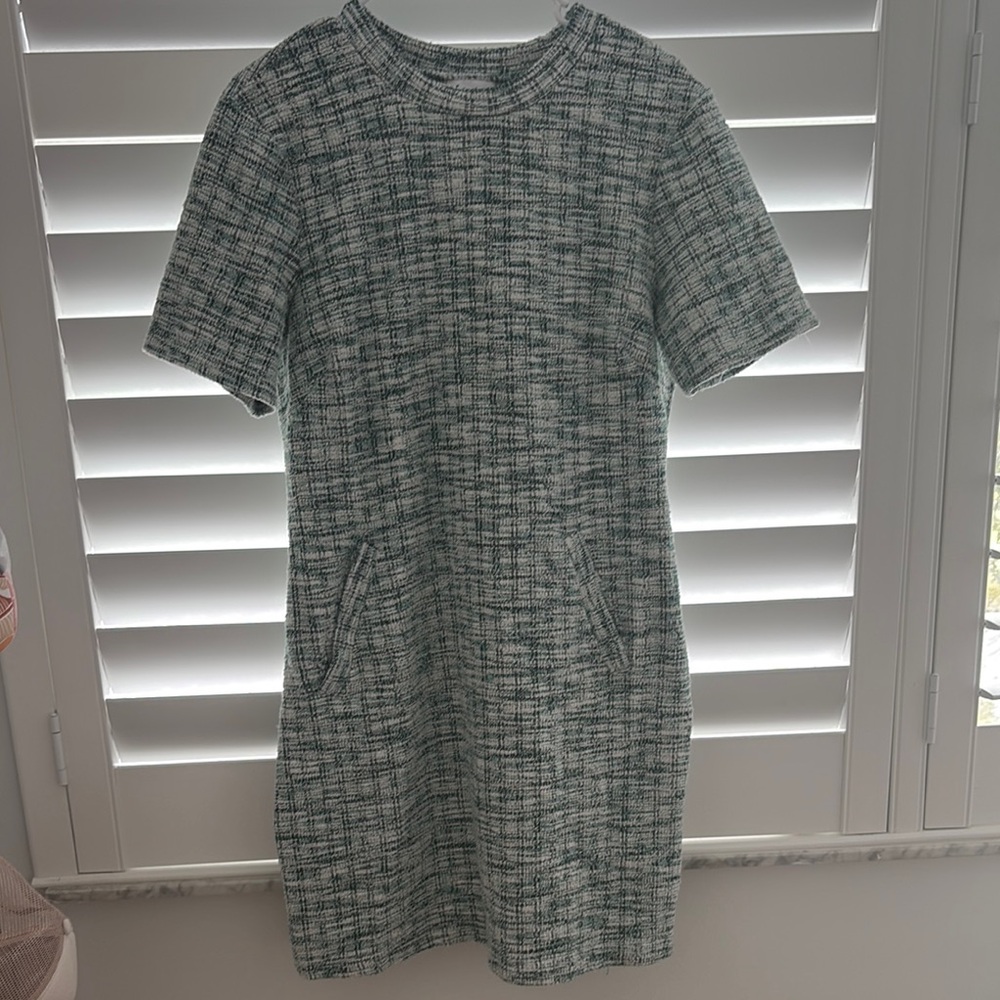 Leota Black and White Tweed Dress